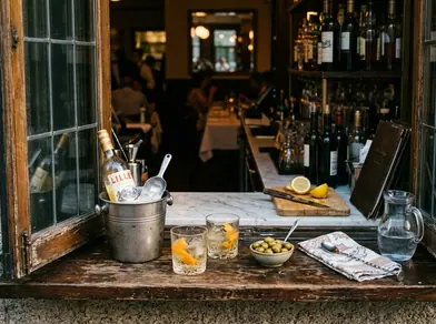 Image showing aperitif window