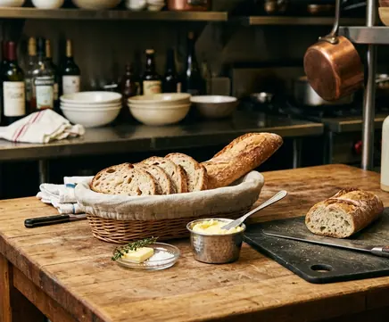 Image showing bread service